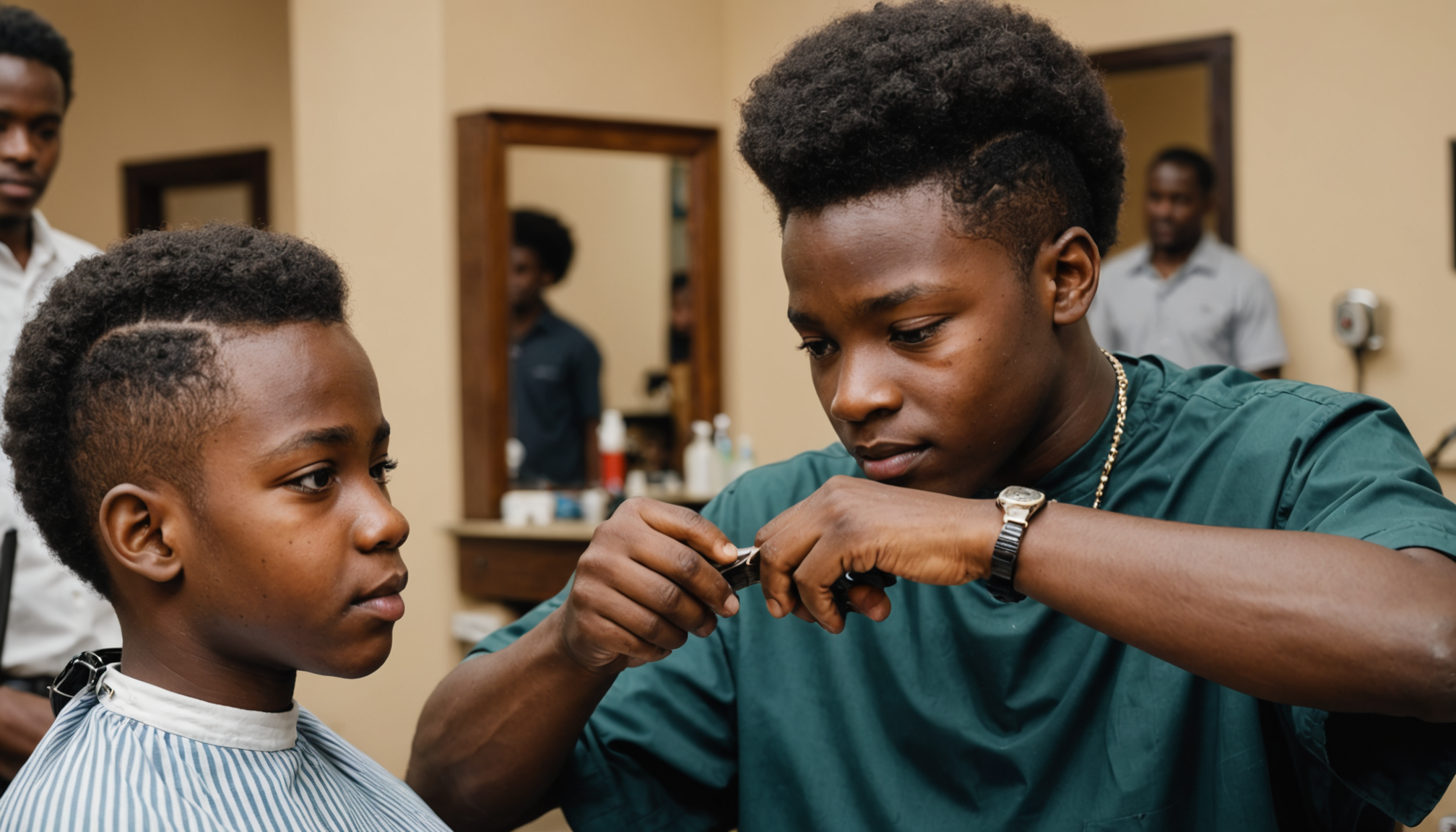 découvrez les dernières tendances et styles de coupes afro pour garçon. inspirez-vous des looks modernes et uniques qui mettent en valeur la texture naturelle des cheveux. que ce soit pour un événement spécial ou un quotidien stylé, trouvez la coupe parfaite qui reflète la personnalité de votre enfant.