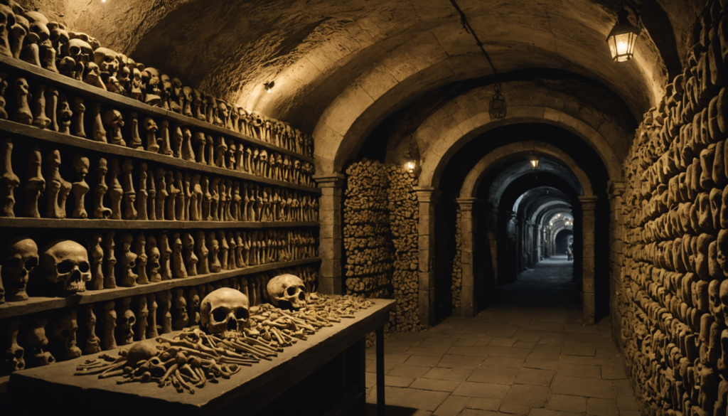 découvrez les catacombes de paris à un tarif abordable ! explorez les mystères de cet emblématique ossuaire et plongez dans l'histoire fascinante de la capitale française sans vider votre porte-monnaie.