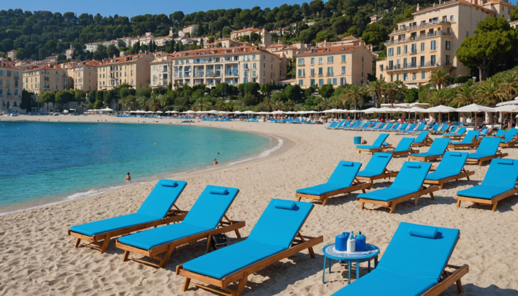 découvrez la plage privée de nice, un véritable havre de paix où relaxation et luxury se rencontrent. profitez d'une évasion inoubliable avec des services exclusifs, des paysages à couper le souffle et une ambiance enchanteresse qui fera de votre journée un moment parfait sur la côte d'azur.